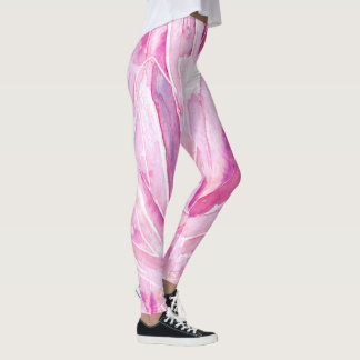 Söt Rosa Crystals Mönster Print Leggings