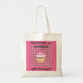 Söt Rosa Cupcake Mormor är Mamma Toteväska Tygkasse