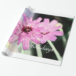 Söt rosa daisy blomma. Blommigtens fotokonst. Presentpapper