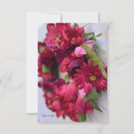 Söt Rosa Daisy och utandning av Tulip Anteckningskort