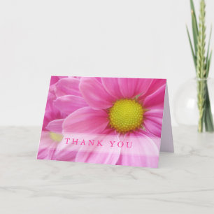Söt Rosa Daisy - tack för ditt kort