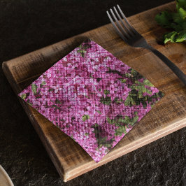 Söt Rosa Daphne-Blommigten Pappersservett