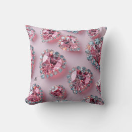 Söt Rosa Diamond Kudde