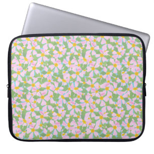Söt Rosa Dogroses på Himlar Blue Laptop sleeve