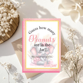 Söt Rosa Elefant Baby Shower Godisburk Lek Game