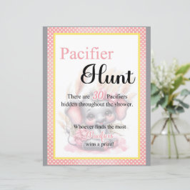 Söt Rosa Elefant Baby Shower Sugsaktsjakt