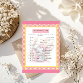 Söt Rosa Elefant - Bebis Shower Bebis Sång Lek