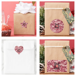 Söt Rosa Elegant Bästa Mamma någonsin Blommigt för Stjärnformat Klistermärke