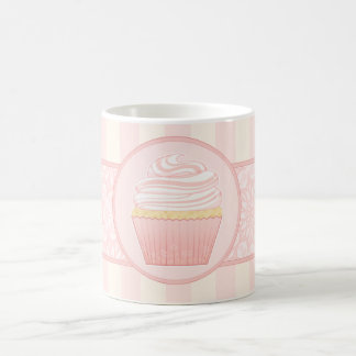 Söt rosa elegant muffin kaffemugg