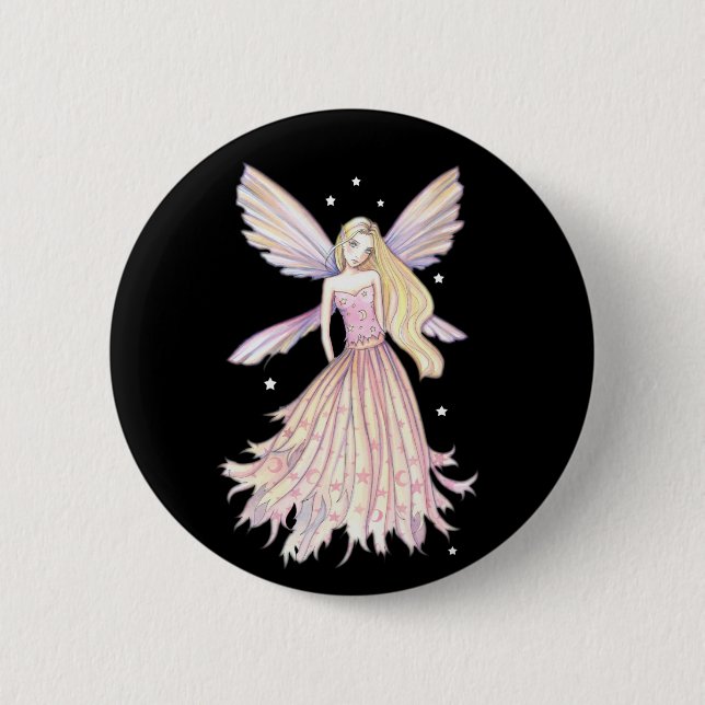 Söt Rosa Fairy Pin by Molly Harrison Knapp (Framsida)