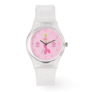 Söt Rosa Fantasy Sjöjungfru Armbandsur