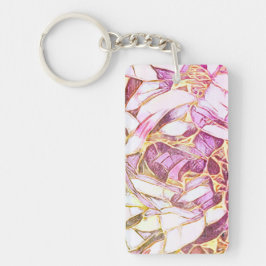 Söt Rosa Färg och Faux Guld blomma