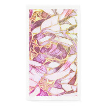 Söt Rosa Färg och Faux Guld blomma