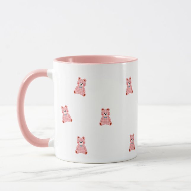 Söt Rosa Feminim Kaffekopp (Vänster)