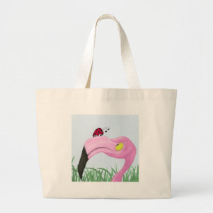 Söt Rosa Flamingo Jumbo Tygkasse