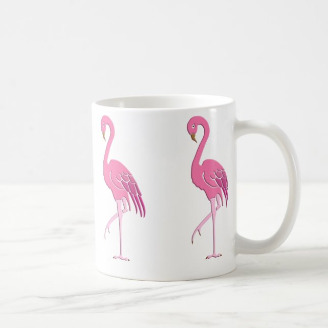 Söt rosa flamingo kaffemugg (Höger)