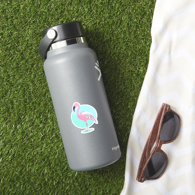 Söt Rosa Flamingo Klistermärken (HydroFlask Insitu)