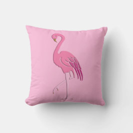 Söt rosa flamingo kudde