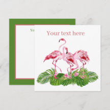 söt rosa flamingo lägga till text