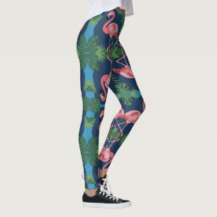 Söt Rosa Flamingo Leggings