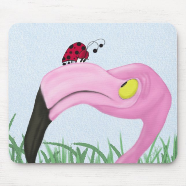 Söt Rosa Flamingo Musmatta (Framsidan)