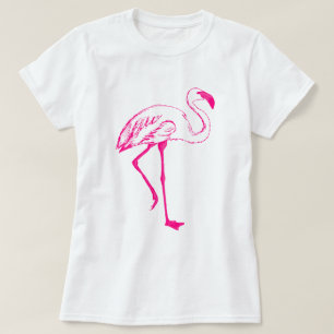 Söt Rosa Flamingo T-Shirt
