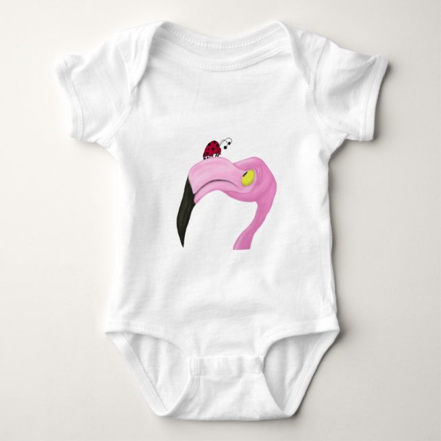 Söt Rosa Flamingo Tröja (Framsida)