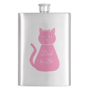 Söt Rosa Flicka Cat Anpassningsbar Pappa som ska v Fickplunta