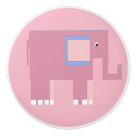 Söt Rosa flicka elefant Knopp