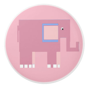 Söt Rosa flicka elefant Knopp