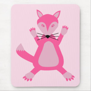 Söt Rosa Flicka Fox Musmatta