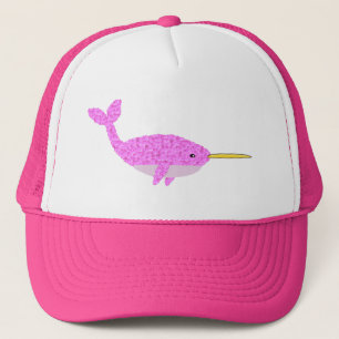 Söt Rosa Flicka Narwhal Keps