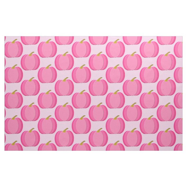 Söt Rosa Flicka Pumpkin Patterned Tyg (Fat Quarter)