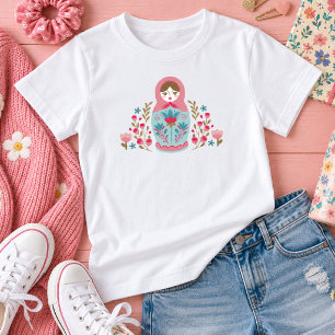 Söt rosa flicka t shirt