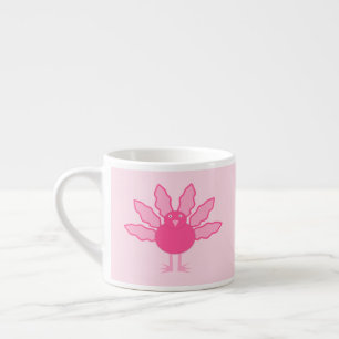 Söt Rosa Flicka Thanksgiving Turkiet Espressomugg