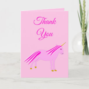 Söt Rosa Flicka Unicorn Baby Shower Anpassningsbar Kort