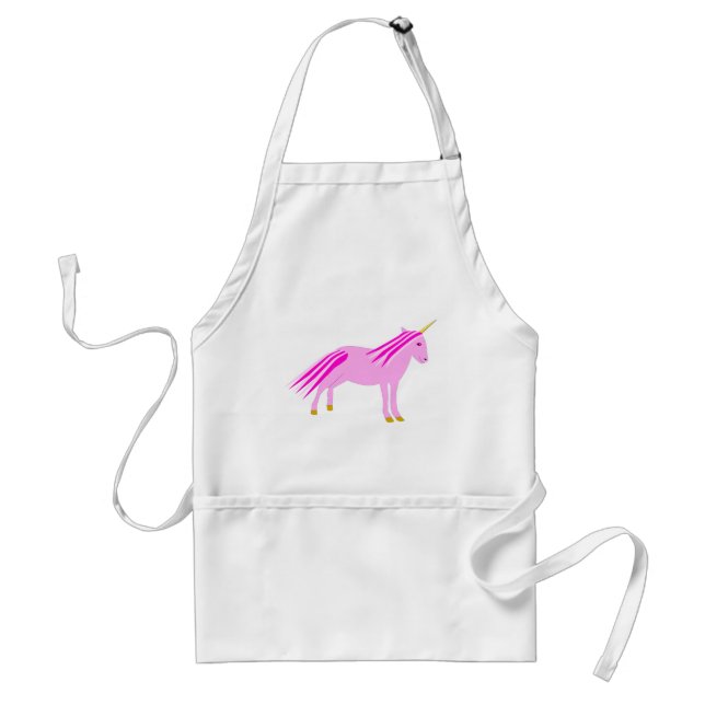 Söt Rosa Flicka Unicorn Förkläde (Framsidan)