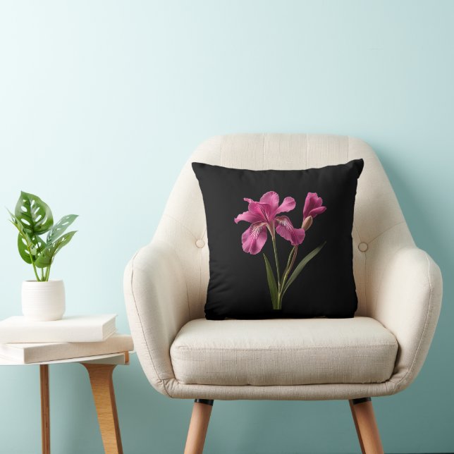 Söt Rosa Flower Dekorativ kudde (Stol)
