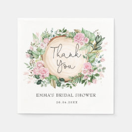 Söt Rosa  Flower GreenergiMöhippa Pappersservett