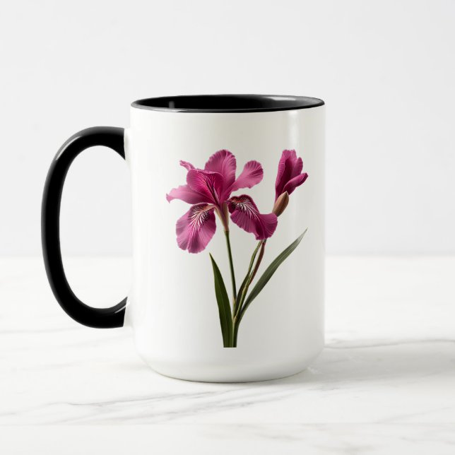 Söt Rosa Flower Mugg (Vänster)