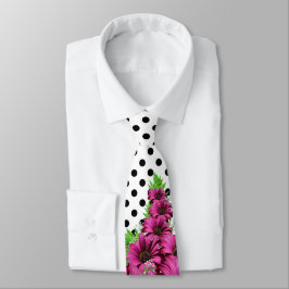 Söt Rosa Flowers Polka Dot Slips