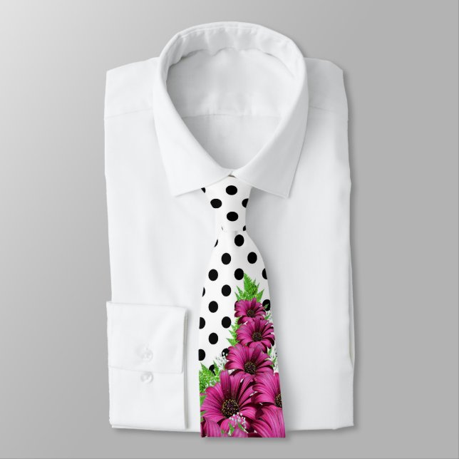 Söt Rosa Flowers Polka Dot Slips (Bunden)