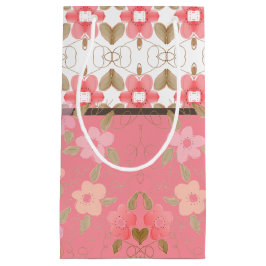Söt Rosa Flowwed Gift Bag