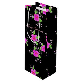 Söt Rosa Flowwed Vin Bag