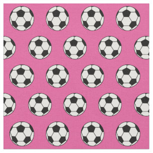 Söt Rosa Fotboll Tyg