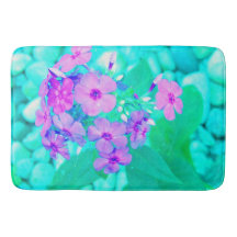 Söt Rosa Garden Phlox Flower på Aquamarine