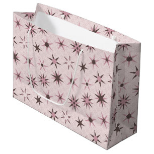 Söt Rosa Geo Stars - mönster.