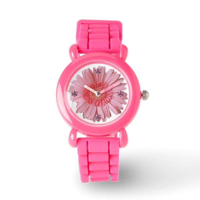 Söt Rosa Gerber Daisy Watch Armbandsur (Framsida)
