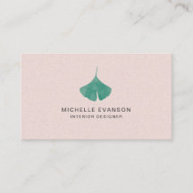 Söt Rosa Ginkgo Löv Simple Nature