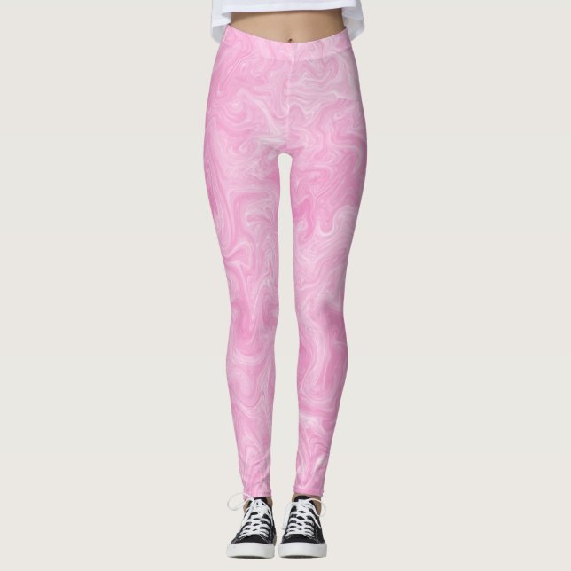 Söt Rosa Girly Leggings (Framsida)
